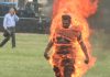 MAN ON FIRE NEAR WHITE HOUSE LEAVES MANY WITNESSES SHOCKED