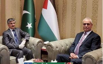 Ambassadors of Palestine & Iraq to Pakistan Discuss Matters of Mutual Interest
