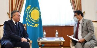 Pakistani Ambassador & Kazakh Foreign Minister Discuss Increase in Bilateral Relations