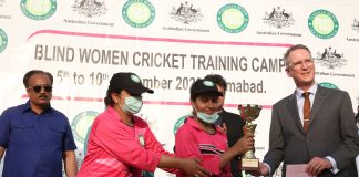 Australia Supports Cricket Training for Blind Women