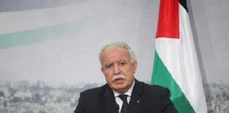 Palestinian Foreign Minister Hails Pakistani Position on his Country