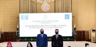 Azerbaijan Gifts 100 Customized Wheel Chairs to Disable Children of Pakistan