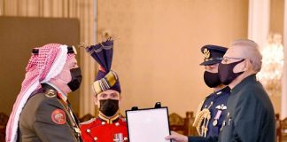 President confers ‘Hilal-i-Imtiaz (Military)’ on Major General Yousef Ahmad Al-Hnaity of Jordon