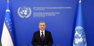Speech by President Uzbekistan Shavkat Mirziyoyev at 46th Session of U.N Human Rights Council