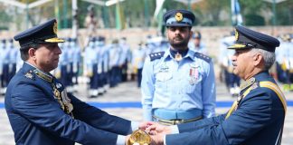 AIR CHIEF MARTIAL ZAHEER BABER TAKES OVER COMMAND OF PAKISTAN AIR FORCE
