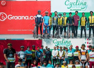 Graana.com Hosts Another Cycling Sunday with EU Attracting Enthusiasts from All Age Groups