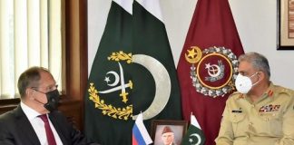 Russian FM Calls on COAS Pakistan – We have no Hostile Designs against Any ; Gen Bajwa