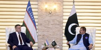 Speaker of Oily Majlis of Uzbekistan Calls on Chairman of Pakistani Senate