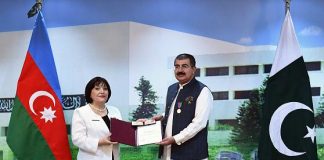Chair of the Milli Majlis Sahiba Gafarova of Azerbaijan Calls on Chairman Senate Pakistan