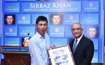 Achievements of Sirbaz Khan, Pakistani Climber of Mount Everest Celebrated by Serena Hotels Islamabad