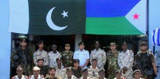 Pak Navy Ship visits port Djibouti during deployment on Regional Maritime Security Patrol