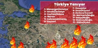 COUNTRY WIDE FIRES IN TURKEY ANOTHER COUP AGAINST ERDOGAN