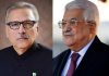 President Mahmoud Abbas Congratulates President Alvi on Pakistan Independence Day