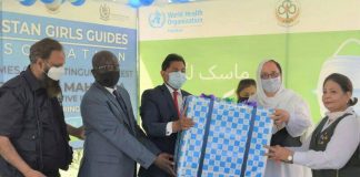 “Wear a mask, protect Pakistan” campaign of W.H.O @ Girls Guides HQ