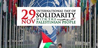 29 Nov-UN International Day of Solidarity with Palestinians – Embassy in Islamabad Appreciates Support from Pakistan
