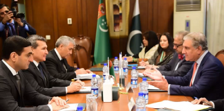 Pakistan is committed to early completion of Tapi gas pipeline project. Shah Mehmood Welcomes Rashid Mirodov