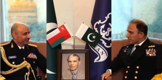 Commander Royal Navy of Oman Visits Naval Headquarters Pakistan