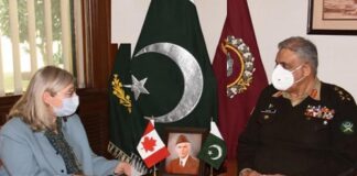 Canadian High Commissioner to Pakistan calles on General Qamar Javed Bajwa