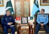 Commander Kyrgyz Air Force calls on Air Chief Marshal Zaheer Baber