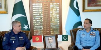 Commander Kyrgyz Air Force calls on Air Chief Marshal Zaheer Baber