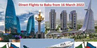 Direct Flights to Baku, Azerbaijan – PIA Starts Operation from 16 March – Another Milestone Achieved in Connectivity