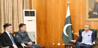 Kazakh Chief of General Staff Calls on President Pakistan – Both Countries to Enhance Cooperation