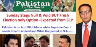 Sunday Steps Null & Void BUT Fresh Election only Option