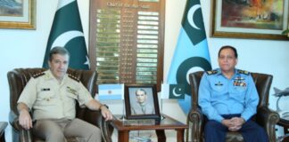 Argentina Armed Forces Chief Calls on Air Chief Pakistan