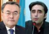 Bilawal Reiterates Pakistani Resolve of Constructive, Wide Ranging Engagement with CARs in Meeting with Kazakh Counterpart