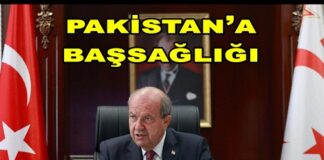 President of TRNC Expresses Condolences to People & Gov of Pakistan of Damages Caused by Floods