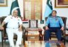 Iraqi Naval Commander Calls on Air Chief Marshall Pakistan