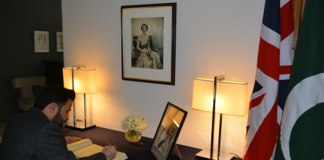 Youth Leader of Pakistan Visits High Commission to Note Condolence for Late Queen