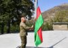 President Azerbaijan Raises Flag in the center of Newly Liberated Lachin City