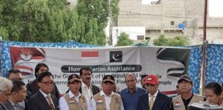 Humanitarian Relief Sent by President of Indonesia Received at Karachi