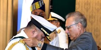 President confers Nishan-e-Imtiaz (Military) upon Chief of Royal Malaysian Navy
