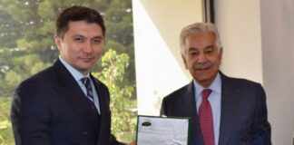Pakistan Kazakhstan Discuss Military to Military Cooperation