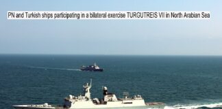 TURKISH NAVY SHIP CONDUCTS NAVAL DRILLS WITH PAKISTAN NAVY