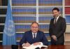 Representative of Kazakhstan to the UN Signs Optional Protocol to the Convention on the Rights of the Child