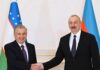 Uzbekistan and Azerbaijan leaders note the importance of building up practical cooperation