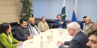 Chairman Senate of Pakistan on Diplomatic Visit to Russia – Delegation Level Talks with Speaker of Federation Council