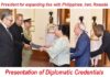 President for expanding ties with the Philippines, Iran and Rwanda