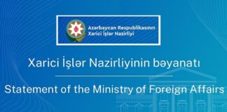 Armenia Should not Miss the Historical Opportunity for Durable Peace due to its Deliberate Tension & Revanchism Policy : Azerbaijan
