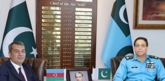 Pakistan Azerbaijan to Promote Cooperation in Training and Defence Aviation