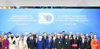 Astana hosted the 21st Session of the Secretariat of the Congress of Leaders of World and Traditional Religions