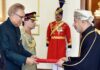 Ambassador of Sultanate of Oman H.E Fahad Sulaiman Presents Credentials to President Pakistan