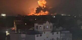 U.S. military forces together with UK, Australia, Bahrain, Canada,Netherlands conducts strikes against Houthis in Yemen