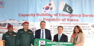 Republic of Korea Donates Ambulances & Flood Protection Equipment to Rescue 1122 Pakistan