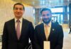 Pakistani Youth Leader Qaiser Nawab Engages in Productive meeting with Mr. Hikmat Hajiyev at Islamophobia Conference in Baku