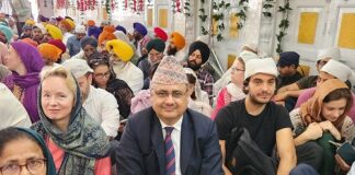Ambassador Nepal Participates in Baisakhi Celebration at Punja Sahib in Pakistan