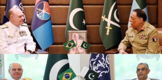 Brazilian Naval Chief Calls on Military Leaders in Pakistan – Sides Discuss Collaboration in Maritime Security